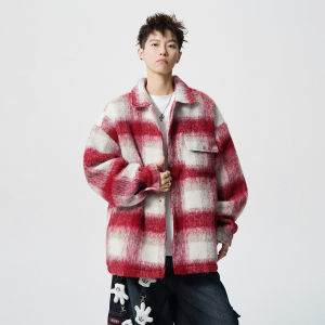OULUDE | Loose Casual Stylish Turn-down Collar Short Wool Jacket