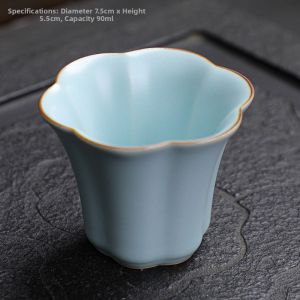 Crackled Junware Vintage Tea Cup