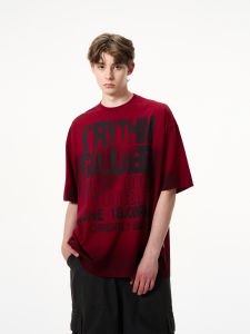 MADWITCH | Retro Distressed Letter Print High Street T-Shirt