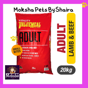 Vitality Valuemeal Adult/Puppy 1kg5kg Dry Dog Food Lamb and Beef REPACKED
