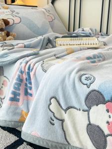 Kiss Dear | Thick Winter Snowflake Coral Fleece Blanket