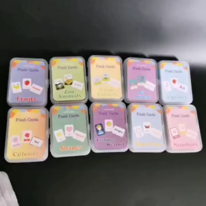 【SG Stock】Flash Card with Ring English Reading Learning Educational Flashcard | Birthday childrens day goodie bag