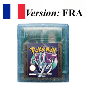 Bandai | Pokemon FRA French 7 Styles Game Card Grey/Red/Yellow/Gold/Crystal/Blue/Green for GBC GBA SP High Quality Game Paradise