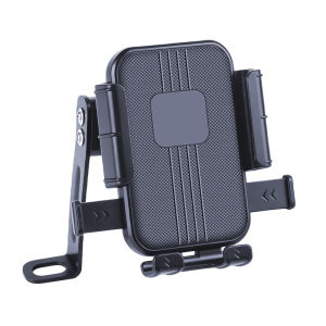 Universal Bike Phone Holder 360° Rotatable Phone Holder Handlebar Stand One Hand Operation GPS Clip for Motorcycle ATV Scooter