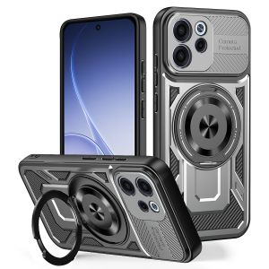 szhaiyu | For OPPO Reno 13 13F 15 15F Cover Oppo Reno15 FS phone Case Magnetic Armor Shockproof Ring Holder Case Wireless Charge Cover