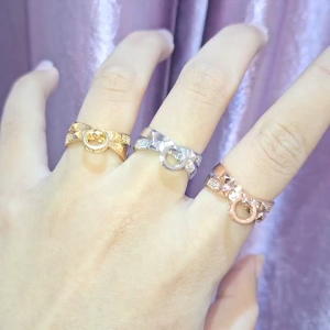 Deux - Cincin Wanita Silang Juntai Premium