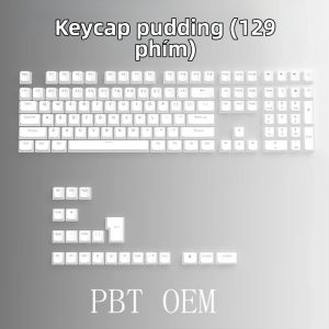 129 Phím OEM Profile Chất Liệu PBT Bộ Phím Dành Cho Bàn Phím Cơ MX Hot Swap Bộ Phím Pudding Trong Suốt