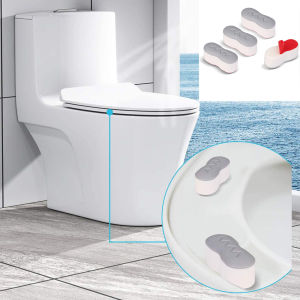 4pcs Universal Toilet Lid Cushion Anti-slip Gasket Toilet Seat Pad Buffers Stop Bumper Shock Absorber Bathroom Toilet Seat Kits