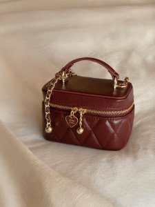 CHIO‘2ND | New Year Gift Red Box Handbag With Chain Shoulder Crossbody