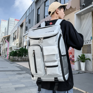 Fashionable Large Capacity Oxford Cloth Shoulder Bag for Men and Women Street Trendy Zipper Closure Computer Friendly