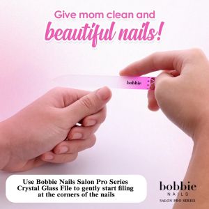 Bobbie Nails Salon Pro Series Crystal Glass File Assorted