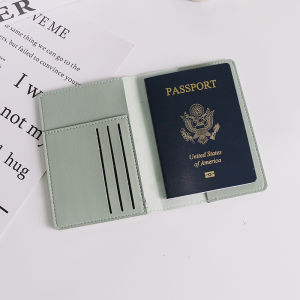 Thickened Leather Passport Holder Custom Logo Pattern Document Card Bag Air Ticket Holder Protective Cover PU Material