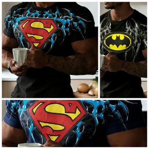 Hot Toys | 2026 Hot Selling Fashion Summer New Superhero Unique Design 3D Printing Outdoor Sports Hip-hop Street Wear Mens T-shirt Large
