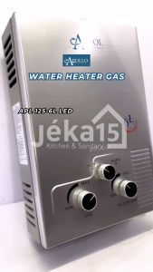 Apool APL 18-6L Non LED | Paket Lengkap Water Heater Gas