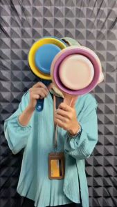 ( Siap Kirim ) Gayung Mandi Lipat /Gayung Mandi Lipat Serbaguna Silicon 3 Warna / Gayung Lipat