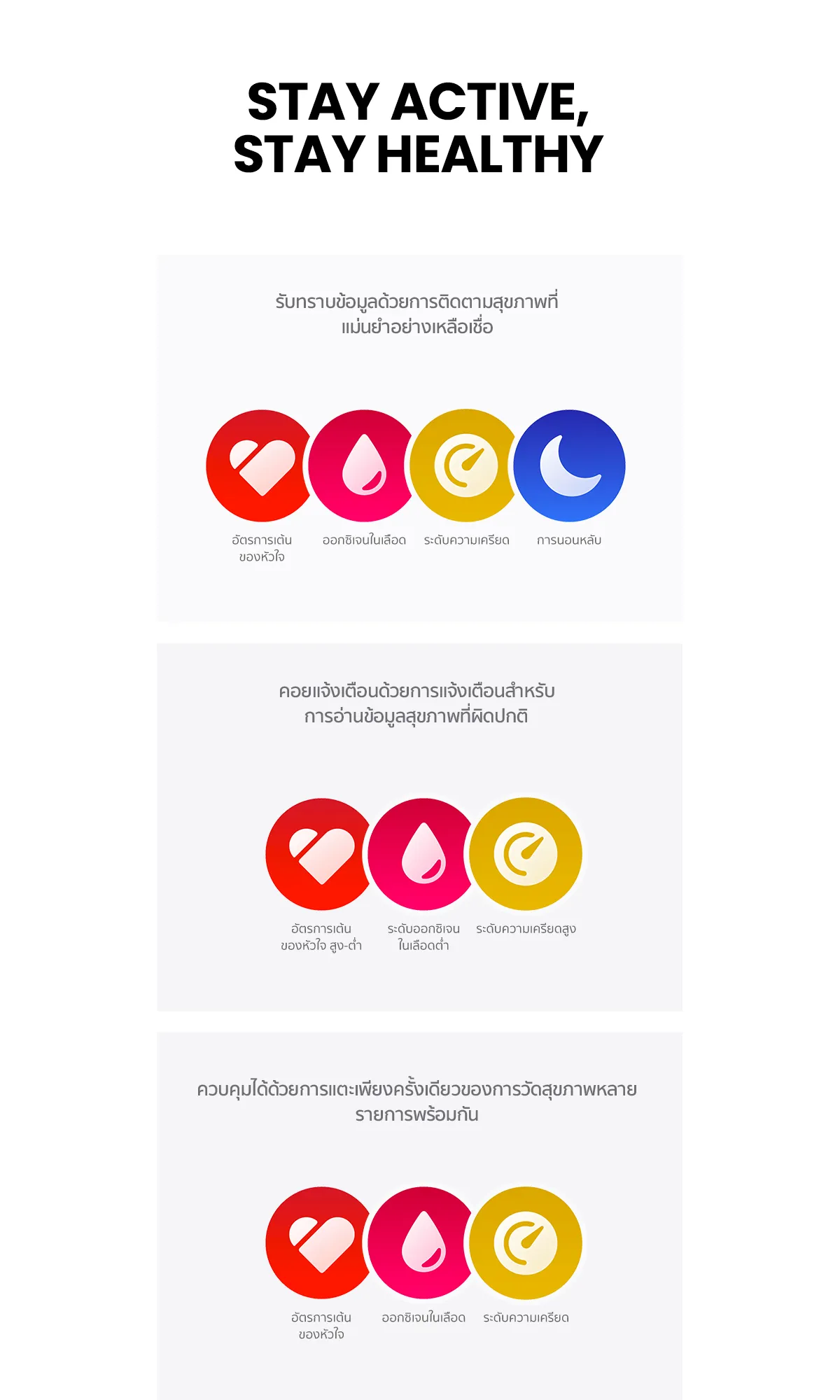 Amazfit Active 42mm Smart Watch มี AI Fitness Coach รองรับ Bluetooth Calling ตรวจวัดสุขภาพ 24ชม. แบตอึด 14 วัน GPS 5 ดวง