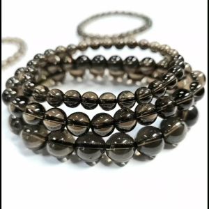 7981# 茶晶 Smoky Quartz（平衡 Balance）Natural Smoky Quartz (ChaJing) Bracelet 天然茶晶/烟水晶手链 Natural Crystal Bracelet