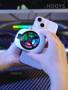 LYNXZ Magnetic Phone Cooler Gaming 25dB Ultra Quiet 3-Level Ice Freeze TEC Fast Cooling Magnetic 2 in 1 Design for Gaming