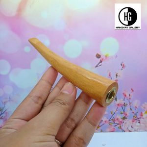 once pipa kayu kemuning emas model bulat super h637