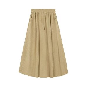 Unique Beautiful Early Spring Outfit Irregular Sweater over Long Shirt Wide Leg Skirt Womens Complete Set Fashion Ensemble