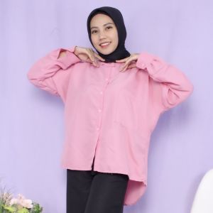 KEMEJA WANITA CASUAL G.LONGSHIRT