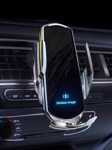 ที่ชาร์จไร้สายในรถยนต์แบบเร็ว15W สำหรับศัพท์ Samsung I Android เซ็นเซอร์อินฟราเรดในรถยนต์ที่วางศัพท์