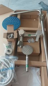 Bộ sen tắm tròn nóng lạnh inox 304 Hàng chính hãng DQ ( Hàng nặng)