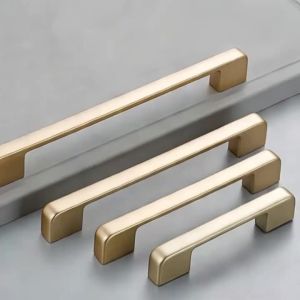Tay Nắm Bằng Hợp Kim Nhôm Màu Vàng Mờ Sang Trọng 1-12 Chiếc Tay Nắm Tủ Và Ngăn Kéo Bền Chắc Cho Nhà Bếp Và Đồ Nội Thất Hợp Kim Kẽm