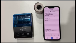 PUTIANPOS58mmi Bluetooth portable mini receipt dukungan Printer termal