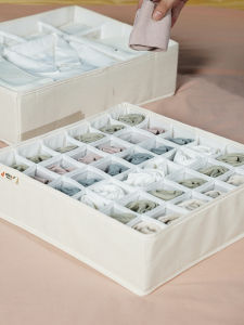 Intimates Socks Storage Box Drawer Fabric Finishing Box Foldable Three-in-One Underwear Compartment Storage Box Customization