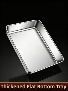 BAICHANG | Food-Grade Stainless Steel Serving Tray