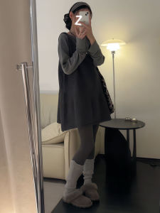 Váy Vest Không Tay Cổ Điển Cỡ Lớn Cho Nữ Mùa Thu Váy Vest Rộng Rãi Đa Năng Giảm Tuổi Váy Không Tay