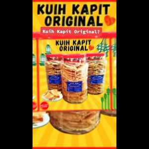 1 BALANG MEDIUM -Kuih Kapit Original - Biscuit Sepit Crunchy Love Letter Sapit Kosong Kerepek Raya CNY Cookies Snack Belanda Biskut Egg Wafer Halal