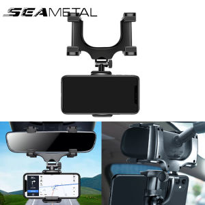 360 Degree Roration Car Mobile Phone Bracket Rearview Mirror Holder Navigation Support