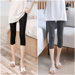 High Waist Modal Seven-Foot Pants Women Summer Thin Elastic Large Size Mid-Length Safety Pants Half-Knee-Length Underpants Cotton