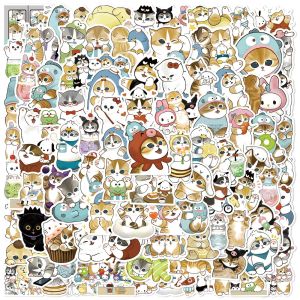 100PCS Sanrio Mofusand Cat Cute Cartoon Graffiti Stickers DIY Phone Guitar Laptop Notebook Suitcase Waterproof Sticker Kids Toy