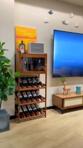 Kệ Để Rượu Thiết Kế Sang Trọng Hiện Đại Treo Ly Cốc Để Các Loại Chai Và Hũ Lớn Kệ Decor Phòng Khách Mới 2024