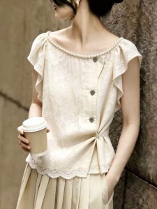 French Elegant Beautiful Womens Tops