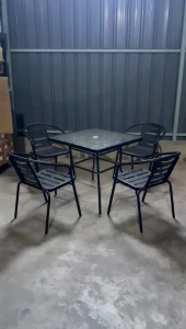 GVW Balcony Table And Chair Dining Table Set Meja Makan Kitchen Table Outdoor Table And Chair Set