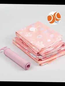 Kantong Vacuum Pakaian Plastic Storage 10 PCS with Hand Pump - SN09109 - No Color