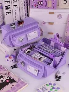 Pencil Case Large Capacity Student Stationery Case Pencil Bag Stationery Bag Multi-function Tabletop Storage Box for Boys Girls