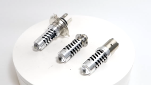 Motorcycle T19 LED Headlight Bulb W/Parklight: Universal High & Low White+Yellow