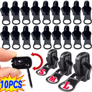10ชิ้นหัวซิปแบบถอดออกได้สำหรับผู้หญิงผู้ชายกระเป๋าเป้สะพายหลังแบบมีซิปอุปกรณ์ DIY