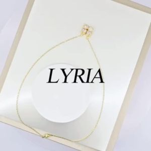 LYRIA 18k Gold Plated MagCharm Pendant Necklace Accessories Jewelry For Women Jewelries Choker