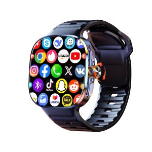 Đồng Hồ Thông Minh M99 4G 5G Full Netcom Có SIM GPS WiFi Màn Hình AMOLED 2.4 Inch 190 °   Đồng Hồ Theo Dõi Sức Khỏe Android Có Camera Xoay