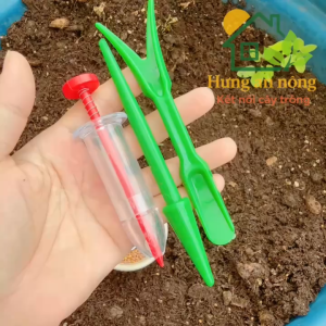 Bộ dụng cụ ươm hạt mini 3 món bút gieo hạt cây tạo lỗ cây di dời cây con màu ngẫu nhiên