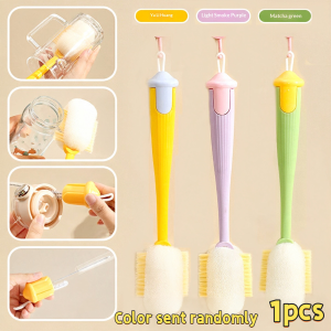 4‑in‑1 Bottle Cleaning Brush Long Handle Cup Scrubber With Straw Lid Gap Cleaner For Drink Bottle Glass Cup Kitchen Cleaning