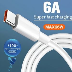 Original 6A Usb Type C Cable Charger 120w Turbo Tipo Fast Charging For Mi 13 12 11 10 Pro ultra Poco x3 Redmi Note K50 40