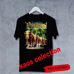 kaos katun premium 28s\kaos oleh oleh THAILAND gajah bayak