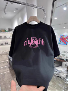 Áo Thun Nam Tay Ngắn in Hình Cánh Tay Mùa Hè Cotton Nguyên Chất Cổ Tròn Rộng Rãi Phong Cách Mỹ Thương Hiệu Thời Trang Áo Thun